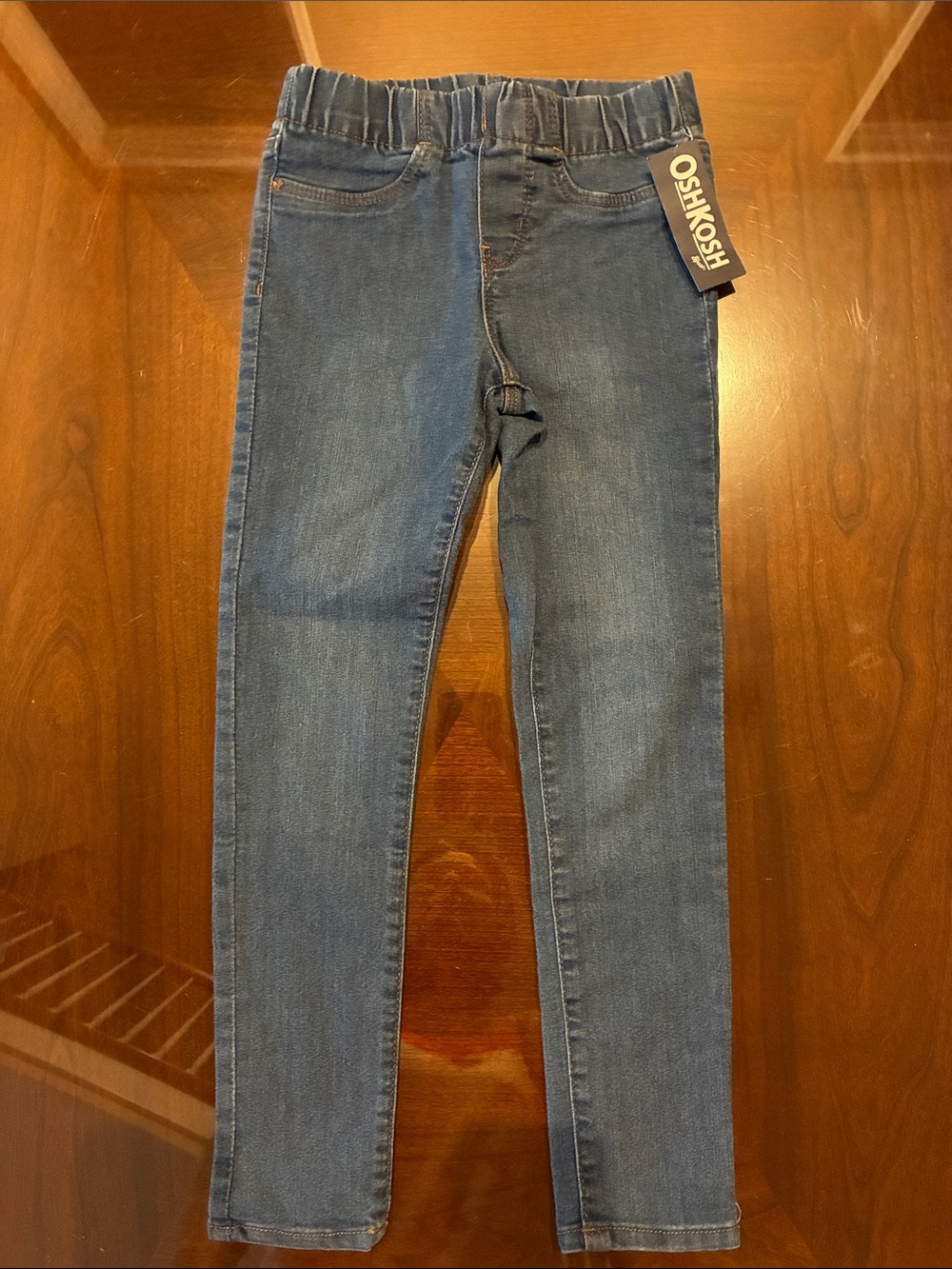OshKosh B'gosh Girls Size 7 Denim Pull-On Jeans